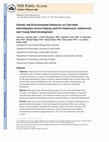 Research paper thumbnail of Genetic and environmental influences on thin-ideal internalization across puberty and preadolescent, adolescent, and young adult development