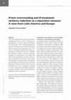 Research paper thumbnail of Sobrepoblación carcelaria y malos tratos: la reducción de la pena como medida de reparación