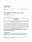 Research paper thumbnail of Cultural transformation and modernity: a Samoan case study