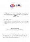Research paper thumbnail of Expérimenter le métal et le feu. Expérimentation archéologique et médiation scientifique : la technique et le geste
