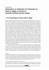 Research paper thumbnail of Onomastics as Indicators of Conversion to Islam in Egypt A Survey of Seventh-to-Ninth-Century [full version available open access at the publisher's homepage]
