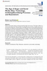 Research paper thumbnail of The Age of Anger and Social Media: Elias, Technology, Civilizing/Decivilizing Processes and Ressentiment