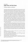 Research paper thumbnail of Lygia Clark, the Paris Years: The Body as Medium and Material