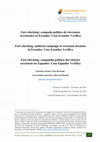 Research paper thumbnail of Fact-checking: campaña política de elecciones seccionales en Ecuador. Caso Ecuador Verifica