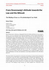 Research paper thumbnail of Franz Rosenzweig’s Attitude towards the Law and the Mitzvah: The Binding of Isaac as a Psychotheological Case Study