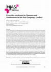 PDF) Educational and Social Values expressed by Proverbs in two