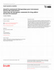 Research paper thumbnail of Quand la communaut� th�rapeutique pour toxicomanes devient-elle maltraitante?