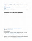 Research paper thumbnail of Irving Goldman (1911­–2002): A Brief Remembrance