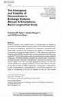 Research paper thumbnail of The Emergence and Volatility of Homesickness in Exchange Students Abroad: A Smartphone-Based Longitudinal Study