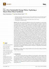 Research paper thumbnail of On a New Sustainable Energy Policy: Exploring a Macro-Meso-Micro Synthesis