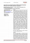 Research paper thumbnail of Upaya Penurunan Angka Kematian Ibu Melalui Edukasi Kesehatan Reproduksi dan Persiapan Kehamilan Yang Sehat