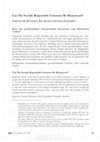 Research paper thumbnail of Can The Socially Responsible Consumer Be Mainstream?