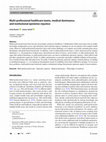 Research paper thumbnail of Multi-professional healthcare teams, medical dominance, and institutional epistemic injustice