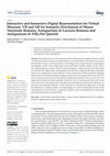 Research paper thumbnail of Interactive and Immersive Digital Representation for Virtual Museum: VR and AR for Semantic Enrichment of Museo Nazionale Romano, Antiquarium di Lucrezia Romana and Antiquarium di Villa Dei Quintili