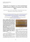 Research paper thumbnail of Diagnostic investigation on a Sorel and Portland cement boiserie at Palazzo Fizzarotti (1850-1908, Bari)