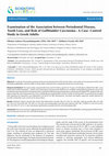 Research paper thumbnail of Examination of the Association between Periodontal Disease, Tooth Loss, and Risk of Gallbladder Carcinoma : A Case- Control Study in Greek Adults