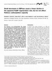 Research paper thumbnail of Small decreases in SBPase cause a linear decline in the apparent RuBP regeneration rate, but do not affect Rubisco carboxylation capacity