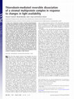 Research paper thumbnail of Thioredoxin-mediated reversible dissociation of a stromal multiprotein complex in response to changes in light availability