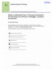 Research paper thumbnail of "Better a Lebemeister than a thousand Lesemeister": On the History of a Phrase in Heidegger, Landauer, and Eckhart