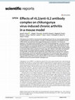 Research paper thumbnail of Effects of rIL2/anti-IL2 antibody complex on chikungunya virus-induced chronic arthritis in a mouse model
