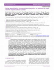 Research paper thumbnail of Using quantitative immunohistochemistry in patients at high risk for hepatocellular cancer