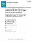 Research paper thumbnail of Plausibility, Acceptability, and Trustworthiness: The Resonance of Shale Gas Frames in the United Kingdom