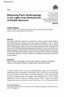 Research paper thumbnail of “Reframing Paul’s Anthropology in the Light of the Dichotomies of Pauline Research,” JSNT 40 (2018), 503–515