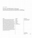 Research paper thumbnail of Literatur und Philosophie im Zhuangzi:   Neue Hermeneutik und die Methode der Aufhebung