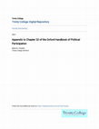Research paper thumbnail of Appendix to Chapter 22 of the Oxford Handbook of Political Participation