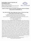 Research paper thumbnail of Interdisciplinary Journal of Agriculture and Environmental Sciences
