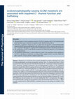 Research paper thumbnail of Leukoencephalopathy-causing <i>CLCN2</i> mutations are associated with impaired Cl<sup>−</sup> channel function and trafficking