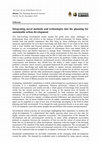 Research paper thumbnail of Integrating Novel Methods and Technologies into the Planning for Sustainable Urban Development