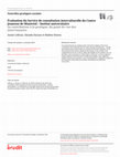 Research paper thumbnail of Évaluation du Service de consultation interculturelle du Centre jeunesse de Montréal – Institut universitaire