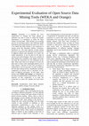 Research paper thumbnail of Experimental Evaluation of Open Source Data Mining Tools (WEKA and Orange)