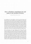 Research paper thumbnail of Ross v Chambers: Assimilation law and policy in the Northern Territory