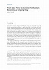 Research paper thumbnail of From Vox Ferus to Canine Posthuman: Becoming a Singing Dog