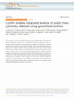 Research paper thumbnail of CytofIn enables integrated analysis of public mass cytometry datasets using generalized anchors