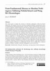 Research paper thumbnail of From Fundamental Absence to Absolute Nothingness: Sublating Nishida Kitarō's and Wang Bi's Meontologies