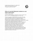 Research paper thumbnail of Effects of Watershed Delineation Resolution on Water Quality Model Outputs