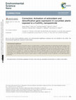 Research paper thumbnail of Correction: Activation of antioxidant and detoxification gene expression in cucumber plants exposed to a Cu(OH)2 nanopesticide