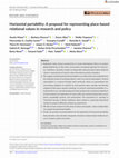 Research paper thumbnail of Horizontal portability: A proposal for representing place-based relational values in research and policy