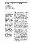 Research paper thumbnail of A Diabetes Psychosocial Profile