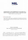 Research paper thumbnail of Kinematics and Workspace Analysis of a 3PPPS Parallel Robot With U-Shaped Base