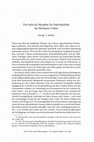 Research paper thumbnail of Die Seele als Metapher für Individualität bei Hermann Cohen