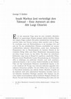 Research paper thumbnail of Isaak Markus Jost verteidigt den Talmud – Eine Antwort an den Abt Luigi Chiarini