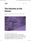 Research paper thumbnail of The Inhuman as the Human