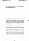 Research paper thumbnail of Três vivas ao naufrágio: sobre a ascensão e queda das humanidades digitais