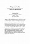 Research paper thumbnail of Being a Good Gadfly: Radical Enactivism's Positively Revisionary Approach to Cognitive Science