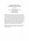 Research paper thumbnail of Education After the E-Turn: A Revolution in Theory and Practice