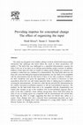 Research paper thumbnail of Providing impetus for conceptual change
